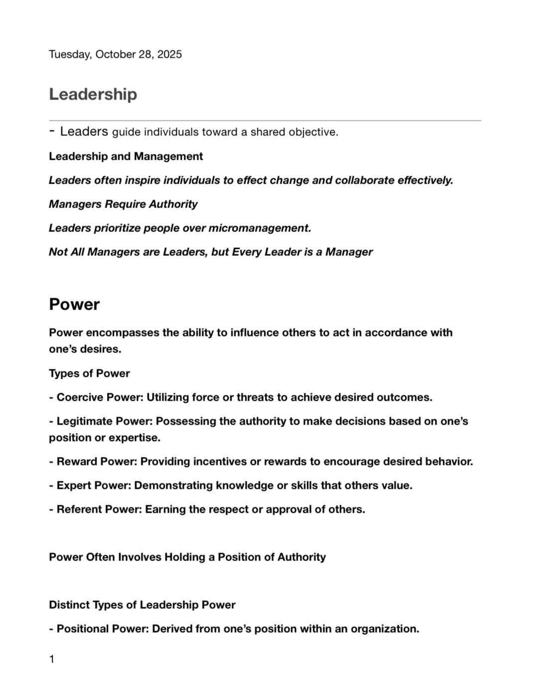 CUNEF University Management Notes