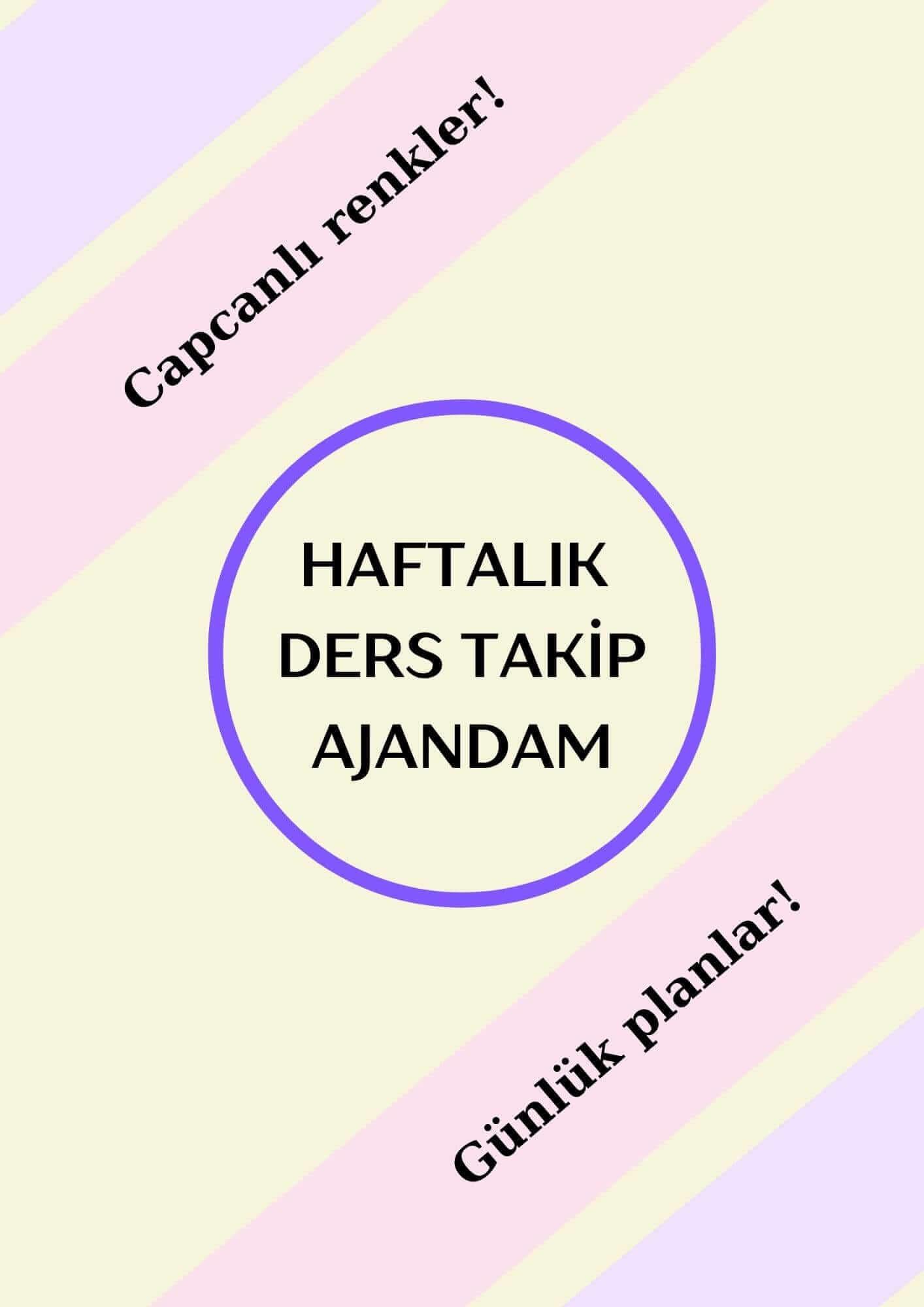 Haftalık Ders Takip Ajandası