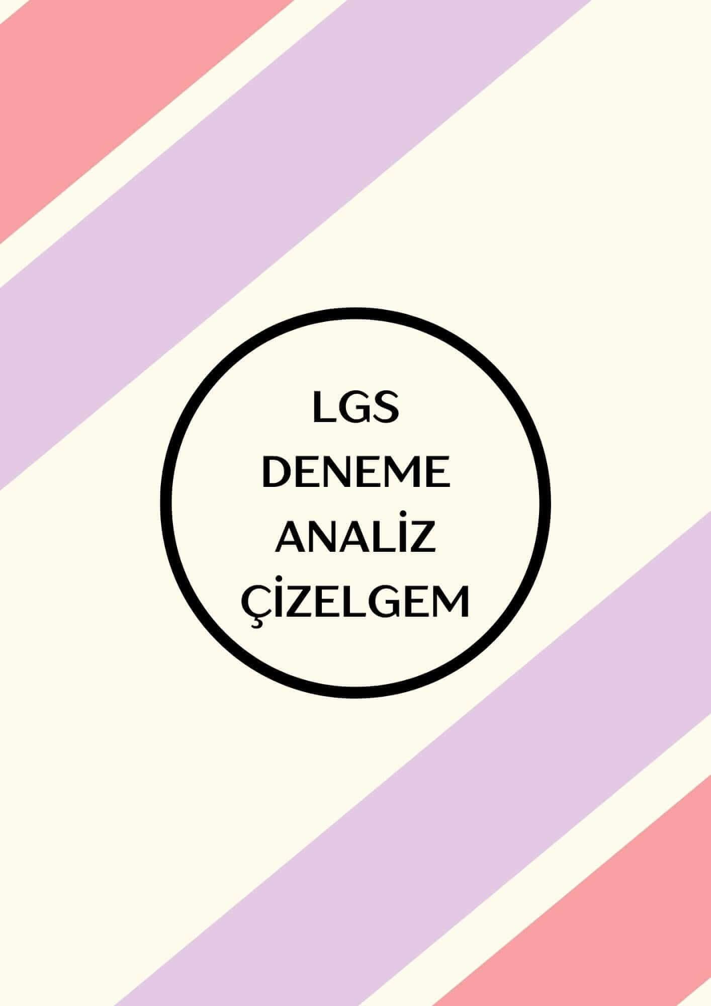 LGS Deneme Analiz Çizelgesi + Motivasyon Kartları